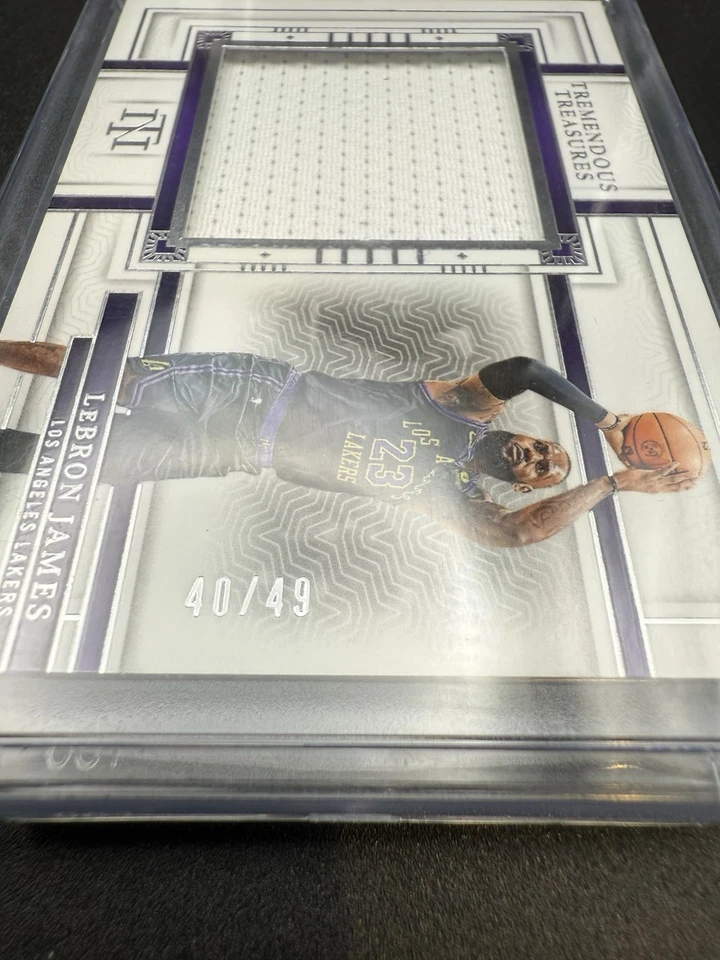 2023-24 Panini National Treasures LeBron James Tremendous Patch /49 #TM-LBJ - Image 3 of 3