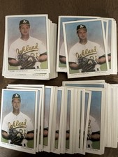 (200) LOTE DE CUENTAS TERRY STEINBACH OAKLAND A’s “DREAM TEAM” 1990 TARJETA DE PUNTUACIÓN!