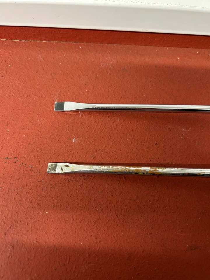 Klein Tools Slotted Screwdriver 605-6 Made in USA Lot Of 2 Klein Tools Used - Image 3 of 4