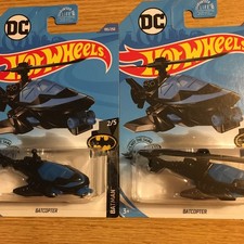 Hot Wheels 2020 195 Black Batman Batcopter No Propeller Error Lot Of 2 Hot Wheels 2020 195 Black Batman Batcopter No Propeller Error Lot Of 2