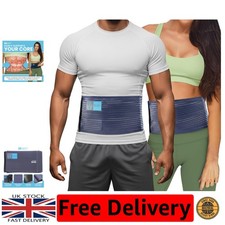 Breathable Umbilical Hernia Support Wrap - Discreet L/XL for Active Lifestyles