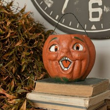 Primitive Halloween Orange Ragon House JackOL...