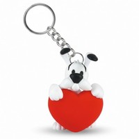 Gadget - Asterix: Plastoy - Dogmatix Red Heart (Keychain / Portachiavi) -D- Plas