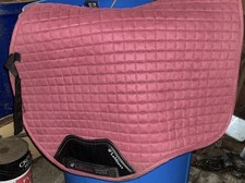 Lemieux French Rose Saddle Pad Suede Square Saddle Pad GP Large