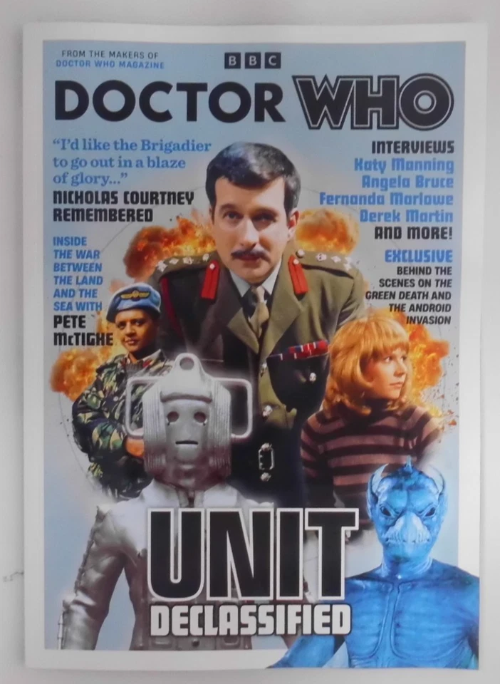 BBC Doctor Who Bookazine #39 2025 Unit Declassified, Nicholas Courtney, Pete McT