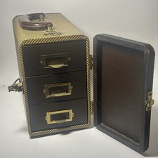 Vintage Barnett  Jaffe Baja 35mm Photo Slide Case 2x2 - 3 Drawer Nice Condition