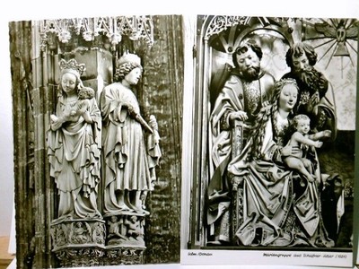 Ulm / Donau. Münster. 2 x Alte Ansichtskarte / Postkarte s/w, ungel. ca 50 / 60g