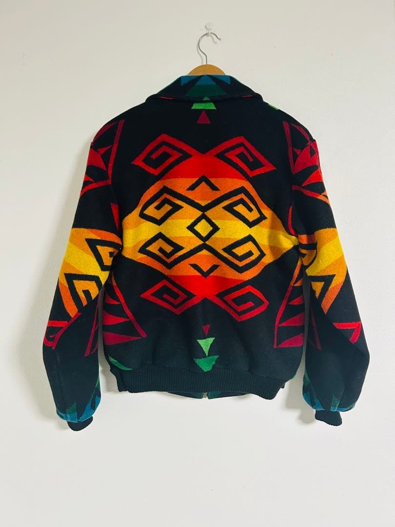 Pendleton Wool Jacket Native Pattern 90s USA Made… - image 2