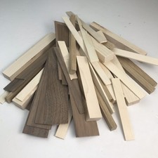 Thin Wood Scraps For Arts And Crafts Projects Oak Walnut Maple Variety Lot208