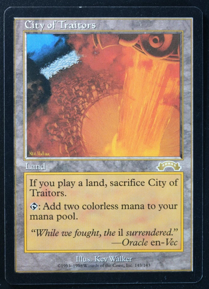 City of Traitors Magic Card Exodus MTG Reserved List