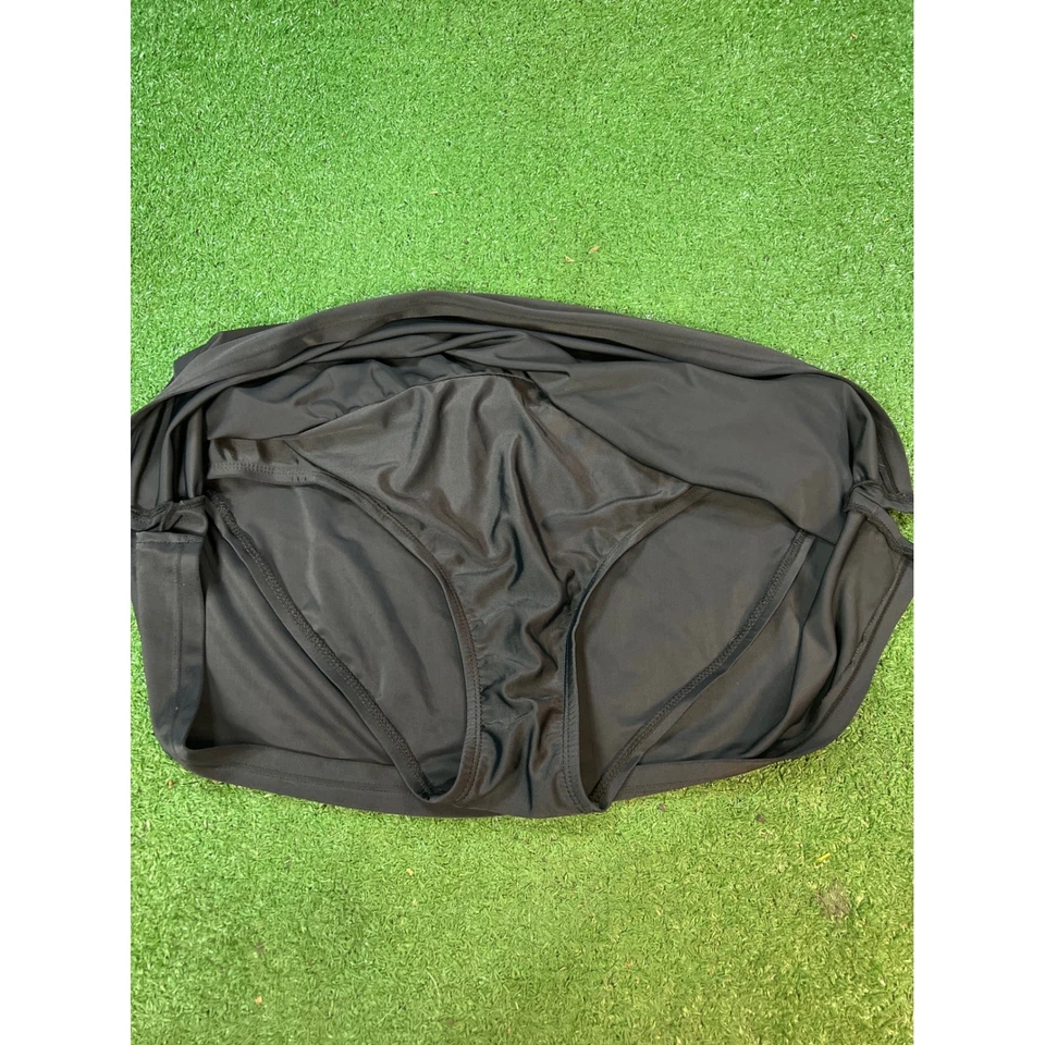 Falda de Natación Catalina Negra Cubrir Cintura Elástica Playa Piscina Resort Ropa Talla XL Foto 3 de 4