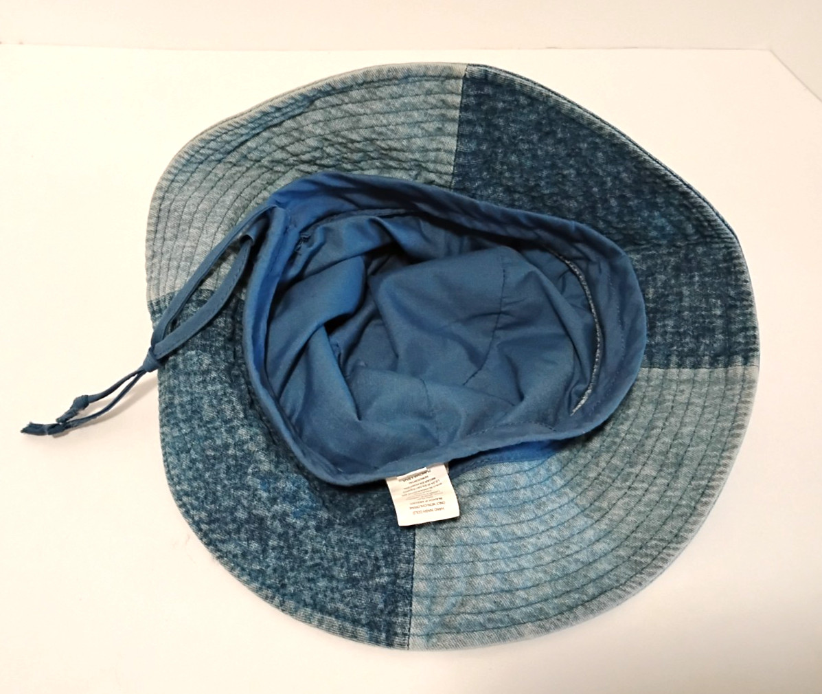 Universal Thread Blue Denim Patchwork Bucket Sun … - image 5