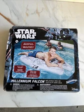 New In Box SwimWays Star Wars Millennium Falcon Inflatable Ride-On Pool Float