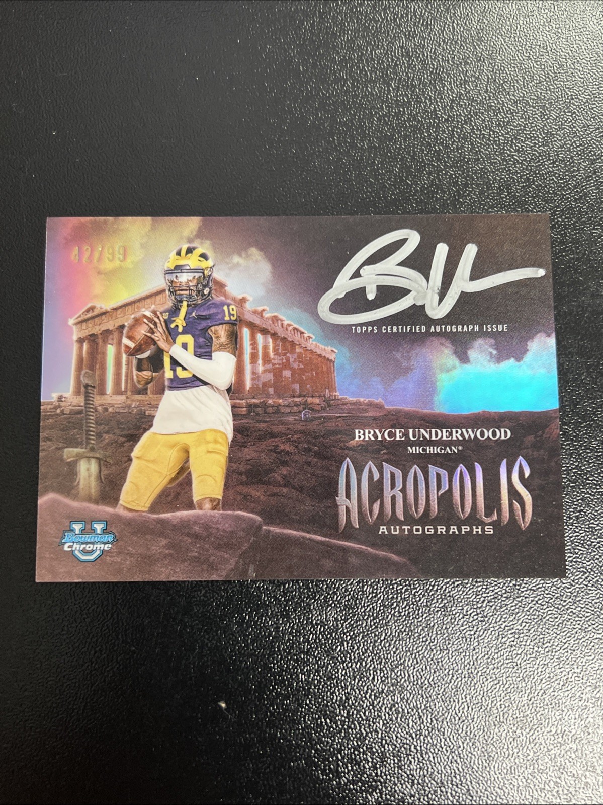 2025 Bowman Chrome University BRYCE UNDERWOOD Acropolis Autograph 42/99