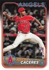 2024 Topps #680 Kelvin Caceres Los Angeles Angels Rookie Card RC