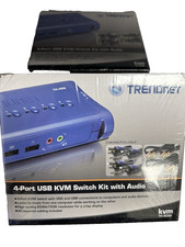 TRENDnet  TK-409K 4-Port USB KVM Network Switch Kit with Audio