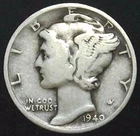 1940-S 10C Mercury Dime 90% Silver 25lat0711
