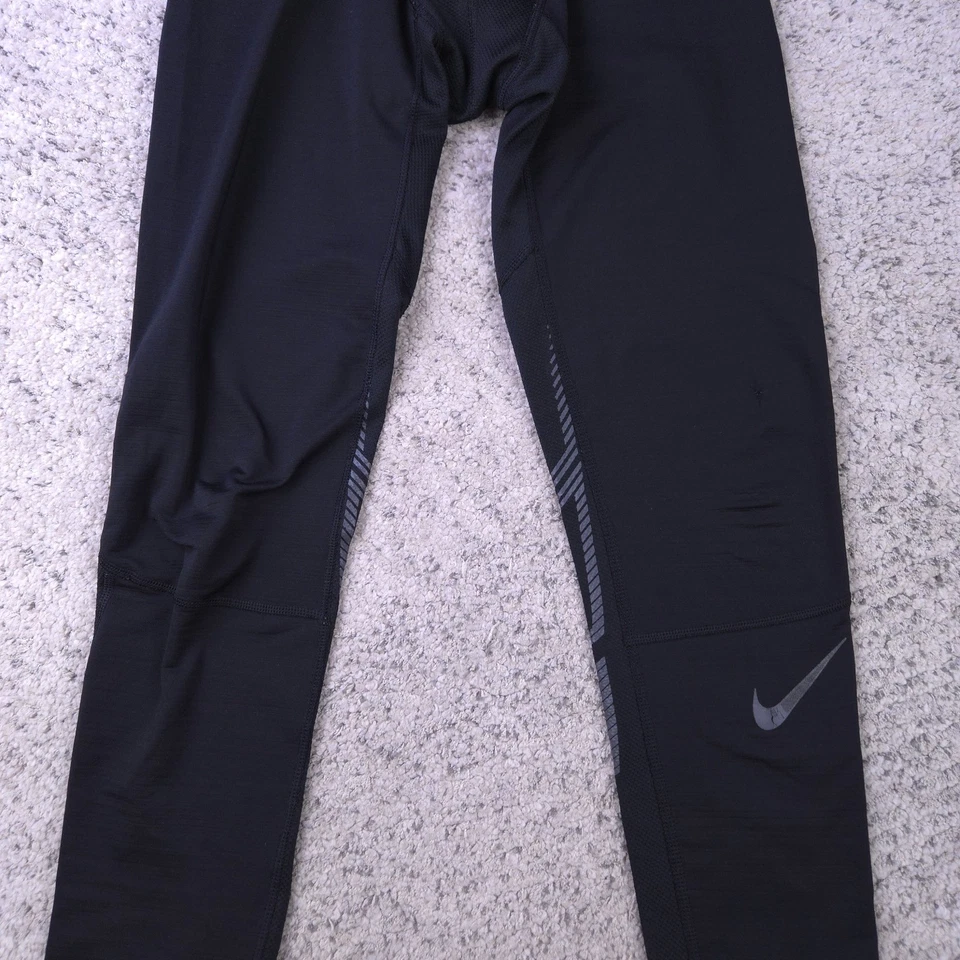 Mallas Nike Pro para hombre medianas hipercálidas de compresión negras entrenamiento rendimiento Foto 4 de 4