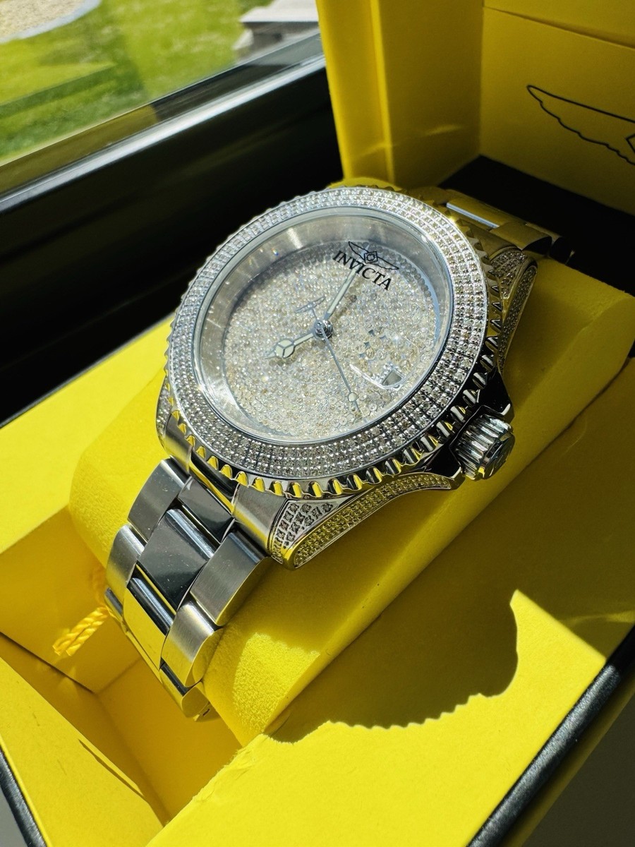 Invicta Pro Diver 4.72 Carat Diamond Automatic Mens Watch