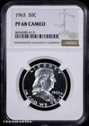 1963 50C Proof Franklin Silver Half Dollar NGC PR 68 Cameo