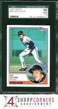 1983 TOPPS #614 ED GLYNN INDIANS SGC 10 GEM 98