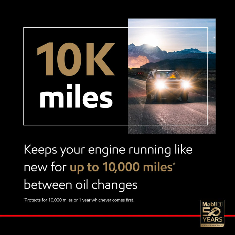 Mobil 1 High Mileage 5W-30 Full Synthetic Motor Oil, 5 Quart, Engine Protection