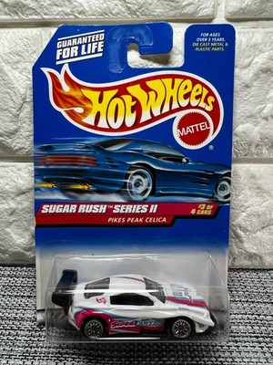 Hot Wheels Sugar Rush Series II #3 of 4 Cars Pikes Peak Celica #971 White