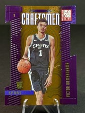 Victor Wembanyama 2023-24 NBA Donruss Elite Craftsmen Orange Die Cut Rookie RC