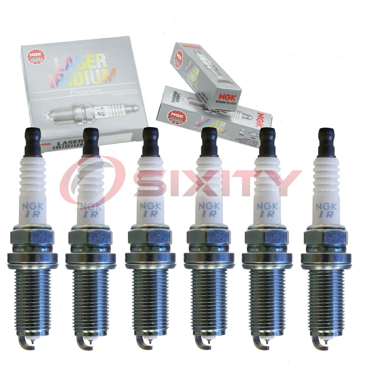 6 pc NGK 92373 SILFR5A11 Laser Iridium Spark Plugs for 09482-00615 Ignition wh