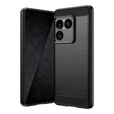 For Sony Xperia 1 VIII Brushed Carbon Fiber Texture TPU Shockproof Case