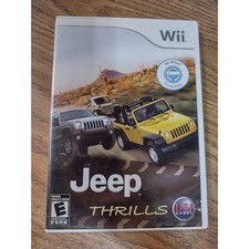 Jeep Thrills Nintendo Wii Game CIB Off-Road Racing Wii Wheel Compatible