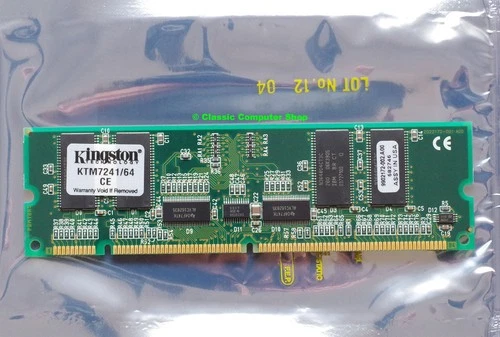 Kingston KTM7241/64CE 64MB PC100 168-pin DIMM registered ECC SDRAM