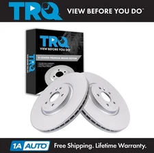 TRQ Front Brake Rotor Set Fits 2017-2020 Jaguar 2018-2020 Land Rover