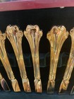 FB Rogers Gold Plated Flatware Set Of 84 Pieces Wooden Case Excellent — photo 5