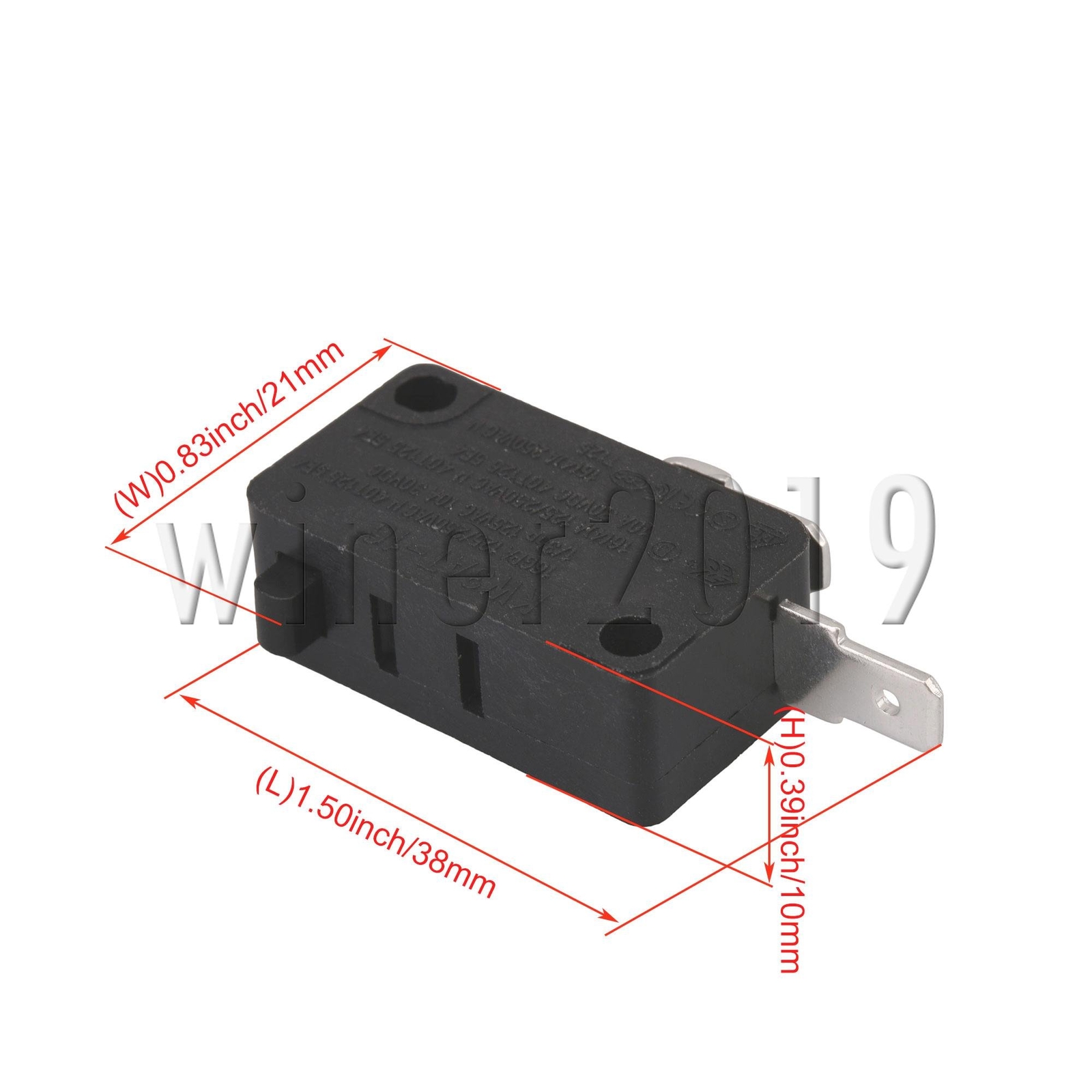 2x Interruttore Porta Microonde KW3AT-16 – Normalmente Aperto 16A – Ricambio Elettrodomestici