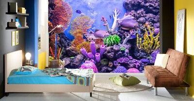 3D Purple Coral G10544 Wallpaper Wall Murals Removable Self-adhesive Honey