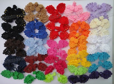 23color pick fabric Chinese frog closure fasteners knot Cheongsam sewing buttons