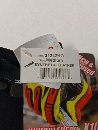 Majestic ARMORSKIN X10 KNUCKLEHEAD ORANGE WORK GLOVES SIZE MEDIUM 2 Pack - Picture 2 of 4