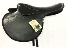 New Synthetic Race Exercise Saddle  tack Light Weight Black