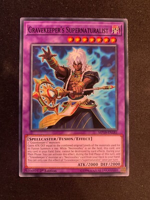 Yu-Gi-Oh! - Gravekeeper's Supernaturalist - MP19-EN181 - Común - 1ª Edición - Mega Pack De Lata De Sarcófago Dorado 2019