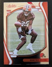 2021 Absolute Football Demetric Felton Red Foil Parallel Rookie #170 Browns