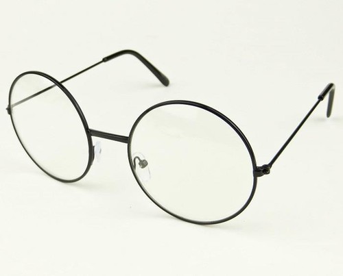 Medium Round Sexy GIA Circle Thin Metal BOHO Vintage Frames Clear Eyeglasses M - Picture 9 of 11