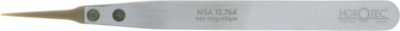 HOROTEC  12.764 TWEEZERS WITH PEEK TIPS, VERY FINE TIPS / ALUMINIUM / L123 mm