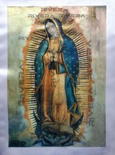 Copia de Nuestra Señora de Guadalupe inspirada en la Virgen de Guadalupe original 13x19
