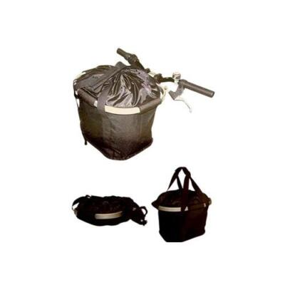 Panier De Vélo Amovible – Sac Shopping Clip – Guidon – Oxford Noir Pliable