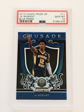 2019 Panini Prizm DP JA MORANT Blue Prizm SP Crusade PSA 10 Rookie RC