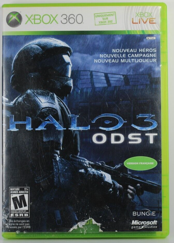Halo 3: ODST (Microsoft Xbox 360, 2009) French Box Art