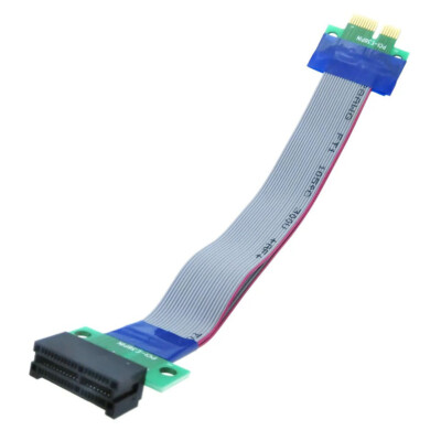 PCI-e X1 Extension Cable Riser Card Flex Ribbon PCI Express Port Adapter 22cm