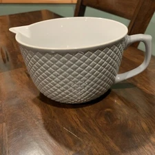 IQ Accessories Gray Coffee Mug / Bowl with Spout and Handle Very Nice