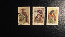 Sambia : 1987 V&ouml;gel Mi-Nr 394-396  gez&auml;hnt K 14 ! Sauber gestempelt ! TOP !